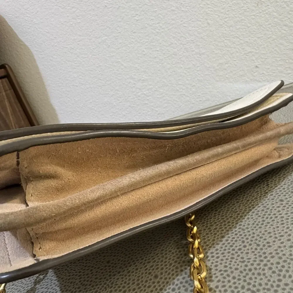 Tory Burch Carson Convertible Leather Crossbody Bag In Ivory Retail $498